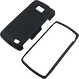 LG Ally VS740 Black Rubber Feel Hard Case Cover