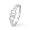 Sterling Silver Round Diamond Double Heart Ring (0.08 cttw)