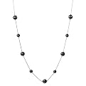 Long Illusion Wire Beaded Necklace