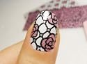 [ANG Nail] 3D Nail Polish Film for Finger and Toe Nails - Delicate Roses D11 (Speacial Promotion-FREE GIFT!)