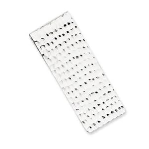 Sterling Silver Diamond-Cut Money Clip - JewelryWeb