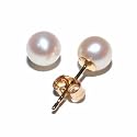 14k Yellow Gold 5-5.5mm Freshwater Cultured Pearl Stud Earrings