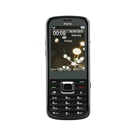 Orange Atlanta Pay As You Go Mobile Phone Including 10 GBP Airtime - Black