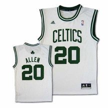 Adidas Boston Celtics Ray Allen New Revolution 30 Replica Home Jersey Small
