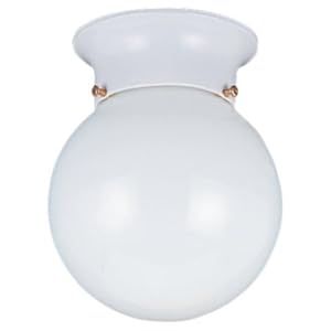 Buy Compact Fluorescent Three Light Flush Mount in White - ENERGY STAR now!