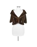 Forzieri Brown Mink Fur Front-pockets Cape