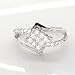 0.80 Carat Round Brilliant with Princess Diamond Engagement Ring in 18ct Solid White Gold
