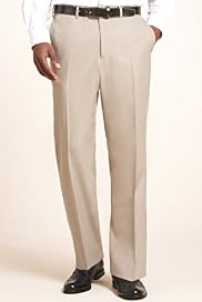 Crease Resistant Flat Front Trousers