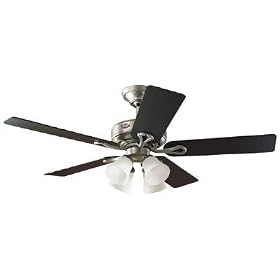 Hunter HR21545 52-Inch Antique Pewter Ceiling Fan with Light