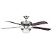 Concord Fans 52HEF5SN 52 Inch Heritage Fusion Ceiling Fan with 2 Light Mb Cfl Light Kit - Satin Nickel