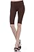 Women's Solid Knee Length Stretch Leggings by BLVD