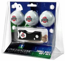 Ohio State Buckeyes 3 Golf Ball Gift Pack With Spring Action Tool