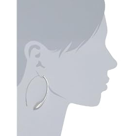Kenneth Cole New York Worn Oval Drop Earrings