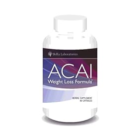 Acai Berry Weight Loss Formula by Bella Laboratories - Burn Belly Fat, Detox, Cleanse, Increase Energy - All-Natural Acai Berry Nutrional Supplement