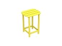 26" Recycled Earth-Friendly Venice Beach Outdoor Side Table - Sunshine Yellow