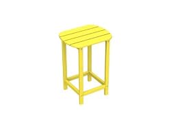 26" Recycled Earth-Friendly Venice Beach Outdoor Side Table - Sunshine Yellow