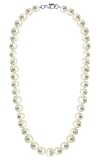 Sterling Silver Round White Pearl Beads 7mm x 77mm7mm Necklace 18 inch Lobster Clasp