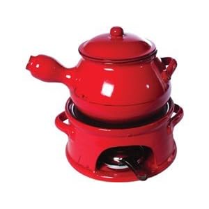 Mamma Ro Classic Series Red Fondue Set 7x11-in. by Mamma Ro