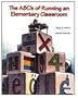 ABC's of Running an Elementary Classroom