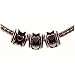 Silver Plated Spacer Bead Fits Pandora Heart, 9mm (3)