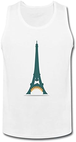 Zeeklnly Men's Eiffel Tower Bombs Instead Teeth Sleeveless Tank Top XXXL