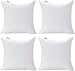 Acanva Premium Hypoallergenic Polyester Stuffer Square Form Sham Throw Pillow Inserts