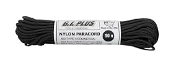 Black 550LB Type III Nylon Paracord Rope 50'