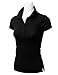 DRESSIS Women's Soft Short Sleeve Collared Half Button Polo Shirt S-3XL (13 Colors)