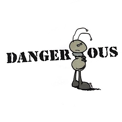 Nici T-Snax Shirt DANGEROUS white