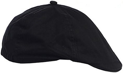 DapperLads Baby Boys' Linen/Cotton French Newsboy Driver Cap - Black - 2T to 4T