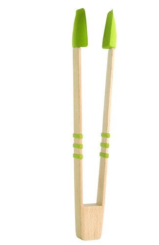 Typhoon Grip-IT Beech Tongs with Olive Grip Handle