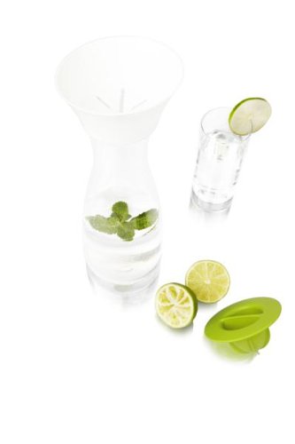 5 Stück Vacu Vin Karaffe mit Citrus Presse, 