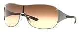 RAY-BAN RB 3321 041 13 Sat Gunmetal Brown Gradient Sunglasses - 133-1-120