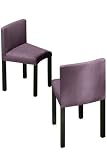 Set Of Two Chairs 32hx19w Eggplant