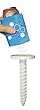 Outdoor Summer Magnetic Insulated Blue Beverage Koozie with Ground Stake