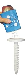 Outdoor Summer Magnetic Insulated Blue Beverage Koozie with Ground Stake
