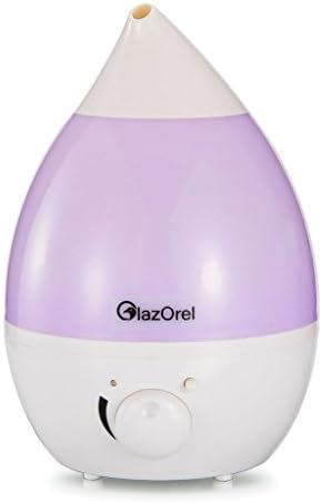 GlazOrel Cool Mist Humidifier for Home and Office with Whisper-quiet Operation, Automatic Shut-off, and Night Light Function (3.0 Litres)
