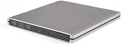 USB3.0 Ultra Slim Portable DVD Rewriter Burner External Slot-in DVD VCD CD RW Drive Burner Superdrive for Apple Macbook Pro Air iMAC (Push Button DVD)