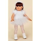 White Ice Skating Costume, COMPLETE Outfit - SKATES INCLUDED! Fits 18" Dolls like American Girl®