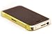 M&K non vapor 4 Aircraft Grade Aluminium case silver and yellow color for iphone 4 or 4s + carbon