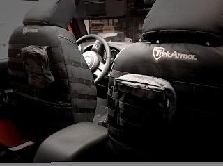 Trek Armor TAJKSC1112FPBB - 2011-12 Front Seat Covers (PAIR) Jeep Wrangler JK - Made in USA - BLACK/BLACK
