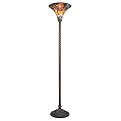 Tiffany-Style Floral Torchiere
