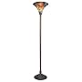 Tiffany-Style Floral Torchiere