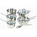 Cook N Home 10 Piece Stainless Steel Cookware Set