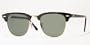 Ray-Ban RB3016 W0365 Clubmaster Sunglasses Ebony/Arista/G-15XLT