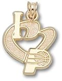 Indiana Pacers I Heart Logo 3/4 Charm/Pendant