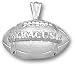 Syracuse Orange Solid Sterling Silver ''SYRACUSE'' Football Pendant
