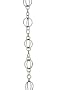 Patina Products R256 Antique Copper Life Circles Rain Chain Full Length