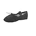 MSMAX Ballet Flats for Women Canvas Dance Slippers Yoga Gymnastic Shoes for Adults Black 7 M Women