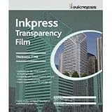 Inkpress Transparency, Resin Based Inkjet Film, 7mil., 8.5x11, 5 Sheets